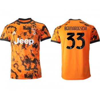 Men 2020-2021 club Juventus Second away aaa version 33 orange Soccer Jerseys