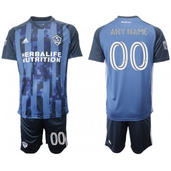Men 2020-2021 club Los Angeles Galaxy away customized blue Soccer Jerseys