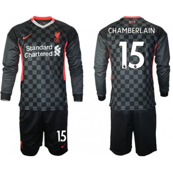 Men 2021 Liverpool away long sleeves 15 soccer jerseys