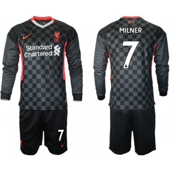 Men 2021 Liverpool away long sleeves 7 soccer jerseys