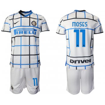 Men 2020-2021 club Inter milan away 11 white Soccer Jerseys