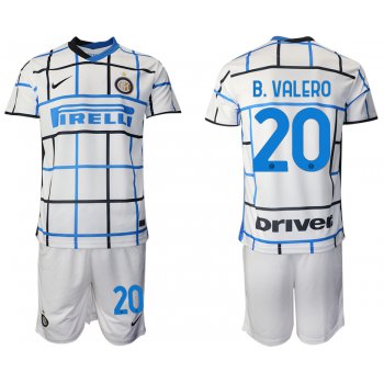 Men 2020-2021 club Inter milan away 20 white Soccer Jerseys
