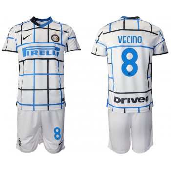 Men 2020-2021 club Inter milan away 8 white Soccer Jerseys