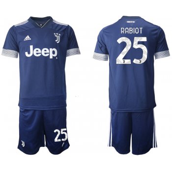 Men 2020-2021 club Juventus away 25 blue Soccer Jerseys