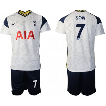 Men 2020-2021 club Tottenham home 7 white Soccer Jerseys