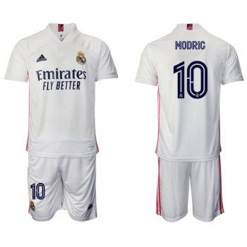 Men 2020-2021 club Real Madrid home 10 white Soccer Jerseys