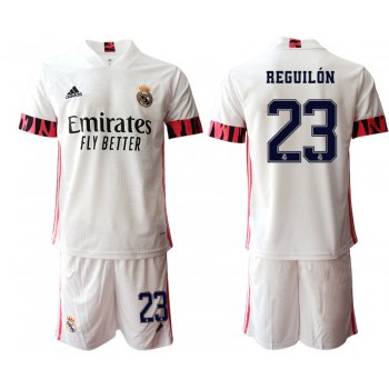 Men 2020-2021 club Real Madrid home 23 white Soccer Jerseys1
