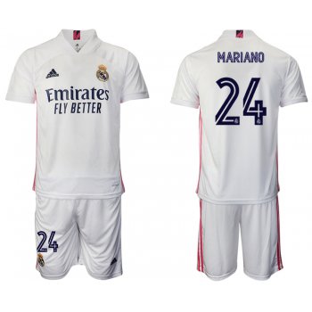 Men 2020-2021 club Real Madrid home 24 white Soccer Jerseys