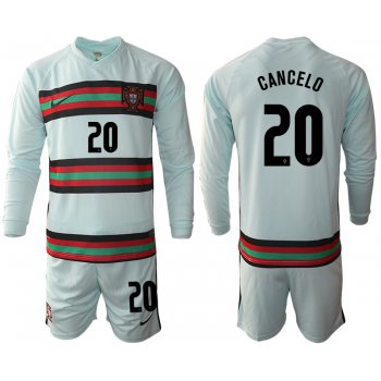 Men 2021 European Cup Portugal away Long sleeve 20 soccer jerseys