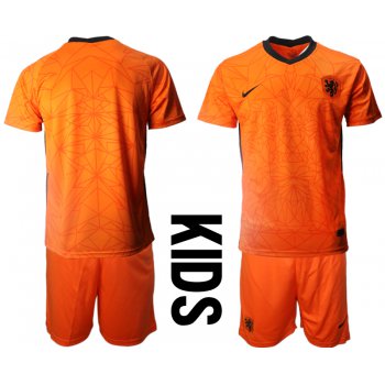 2021 European Cup Netherlands home Youth soccer jerseys