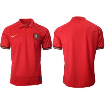 Men 2021 Europe Portugal home AAA red soccer jerseys