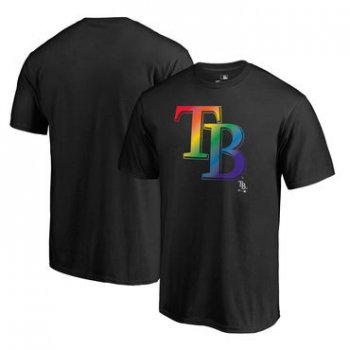 Men's Tampa Bay Rays Fanatics Branded Pride Black T Shirt