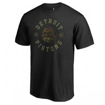 Men's Detroit Pistons Fanatics Branded Black Liberty Big and Tall T-Shirt