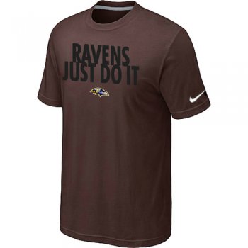 NFL Baltimore Ravens Just Do It Brown T-Shirt