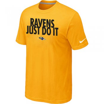 NFL Baltimore Ravens Just Do It Yellow T-Shirt