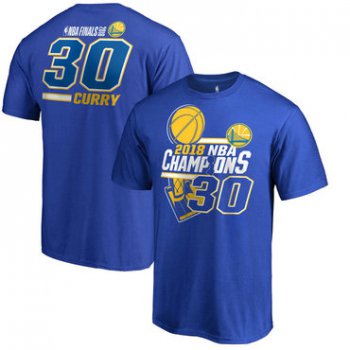 Stephen Curry Golden State Warriors Fanatics Branded 2018 NBA Finals Champions Name and Number T-Shirt - Royal