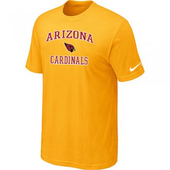 Arizona Cardinals Heart & Soul T-Shirt Yellow