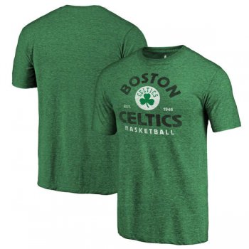 Boston Celtics Kelly Green Vintage Arch Tri-Blend T-Shirt