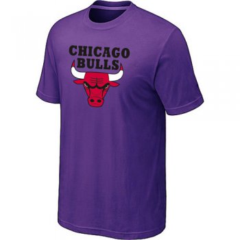 Chicago Bulls Big & Tall Primary Logo Purple NBA T-Shirt