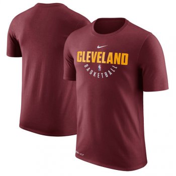 Cleveland Cavaliers Wine Practice Performance Nike T-Shirt