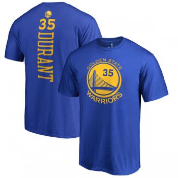 Golden State Warriors Kevin Durant Royal Backer Name & Number T-Shirt
