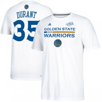 Golden State Warriors Kevin Durant adidas White 2017 NBA Finals Bound Gametime Shooter T-Shirt