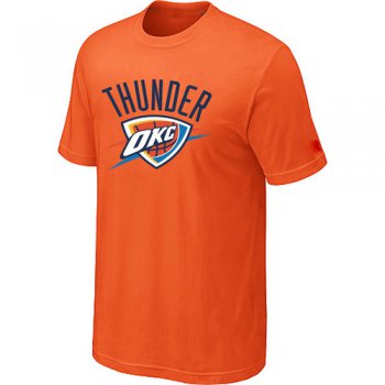 Oklahoma City Thunder Big & Tall Primary Logo Orange NBA T-Shirt