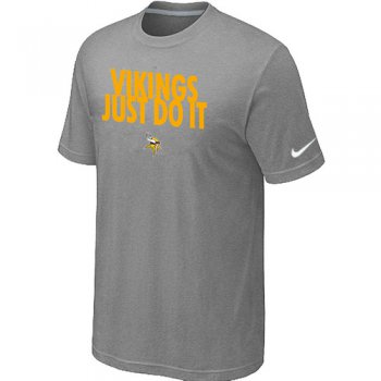 NFL Minnesota Vikings Just Do It L.Grey T-Shirt