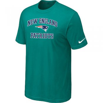New England Patriots Heart & Soul Green T-Shirt