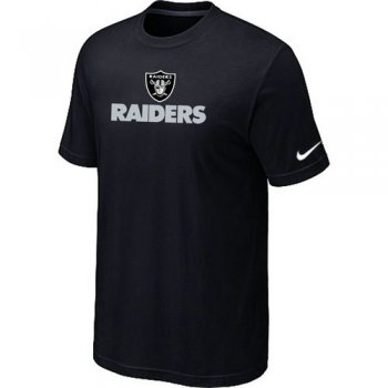Nike Oakland Raiders Authentic Logo T-Shirt BLACK