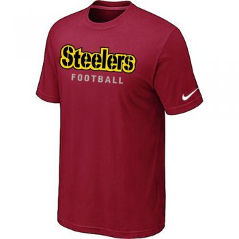 Nike Pittsburgh Steelers Sideline Legend Authentic Font T-Shirt Red