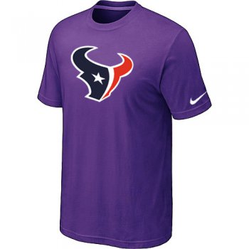 Houston Texans Sideline Legend Authentic Logo T-Shirt Purple