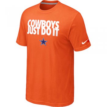 NFL Dallas cowboys Just Do It Orange T-Shirt