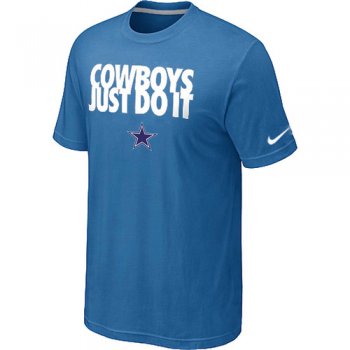 NFL Dallas cowboys Just Do It light Blue T-Shirt