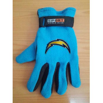 San Diego Chargers NFL Adult Winter Warm Gloves Light Blue