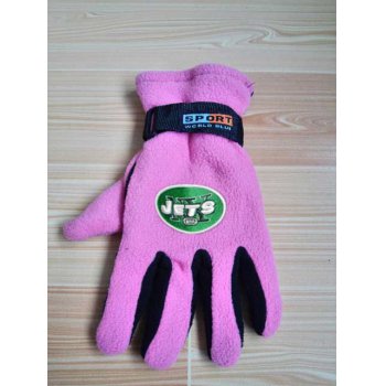 New York Jets NFL Adult Winter Warm Gloves Pink