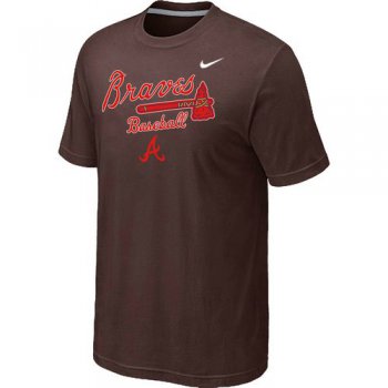 Nike MLB Atlanta Braves 2014 Home Practice T-Shirt - Brown