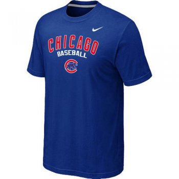 Nike MLB Chicago Cubs 2014 Home Practice T-Shirt - Blue