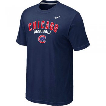 Nike MLB Chicago Cubs 2014 Home Practice T-Shirt - Dark blue