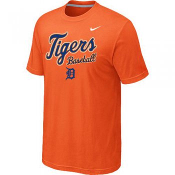 Nike MLB Detroit Tigers 2014 Home Practice T-Shirt - Orange