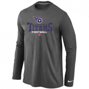 Nike Tennessee Titans Critical Victory Long Sleeve T-Shirt D,Grey