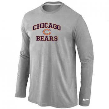 Nike Chicago Bears Heart & Soul Long Sleeve T-Shirt Grey