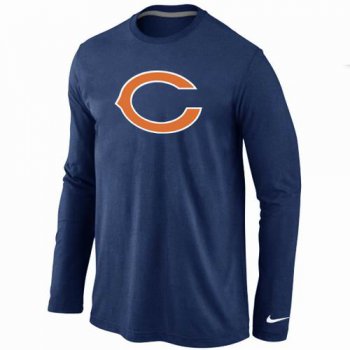 Nike Chicago Bears Logo Long Sleeve T-Shirt D.Blue