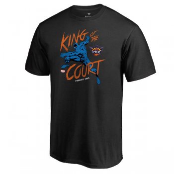 Men's Phoenix Suns Fanatics Branded Black Marvel Black Panther King of the Court T-Shirt