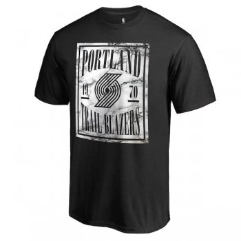 Men's Portland Trail Blazers Fanatics Branded Black Court Vision T-Shirt