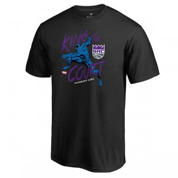 Men's Sacramento Kings Fanatics Branded Black Marvel Black Panther King of the Court T-Shirt