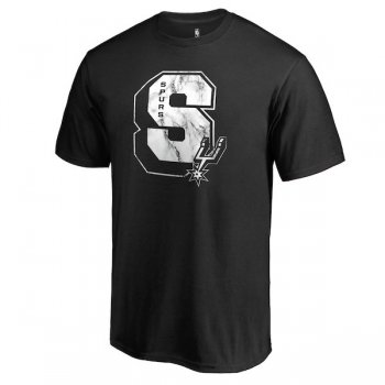 Men's San Antonio Spurs Fanatics Branded Black Letterman T-Shirt