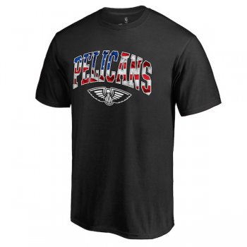 Men's New Orleans Pelicans Black Banner Wave T-Shirt