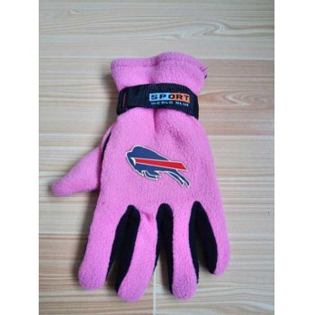 Buffalo Bills NFL Adult Winter Warm Gloves Pink