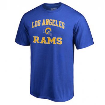 Men's Los Angeles Rams NFL Pro Line by Fanatics Branded Blue Vintage Collection Victory Arch Big & Tall T-Shirt